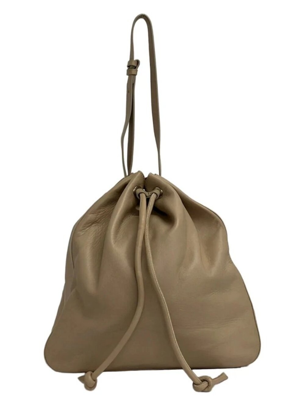 theory Pink Beige Leather Shoulder Bag